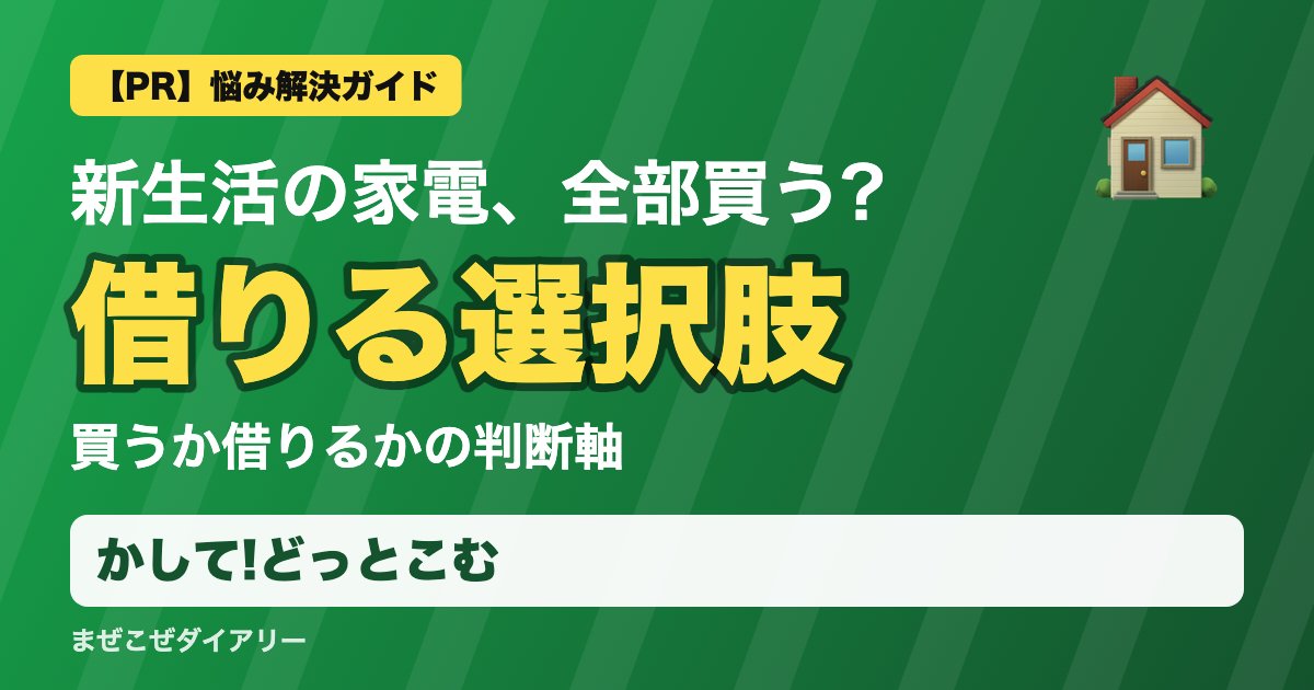 かして!どっとこむの解説記事 借りる選択肢