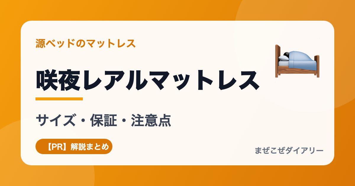 咲夜レアルマットレスの解説記事アイキャッチ