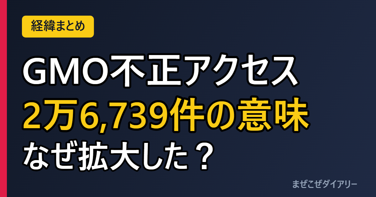 GMO不正アクセス 2万6,739件の意味 なぜ拡大した？