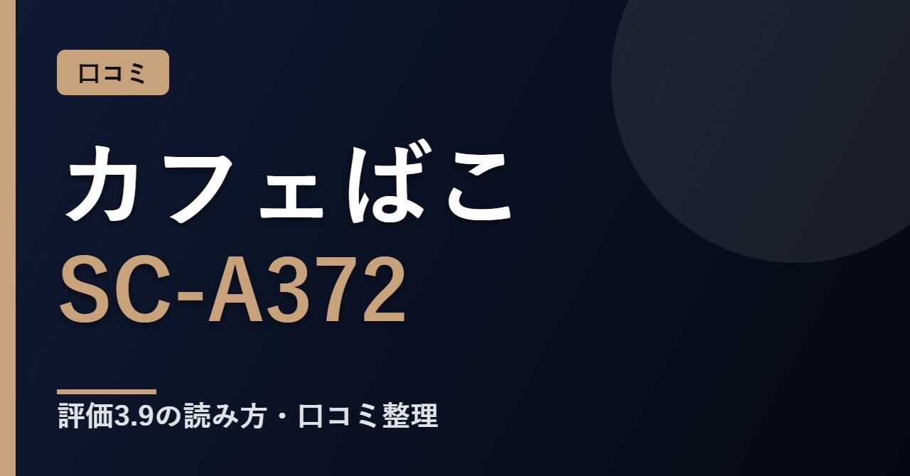 シロカ カフェばこ SC-A372の口コミと評判